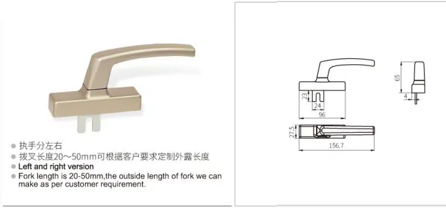 Tay nắm cửa 3H CZH33