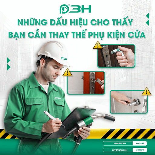 Những dấu hiệu cho thấy cần thay thế phụ kiện cửa