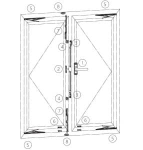 Giai phap cua he 55 ranh K Cua so mo quay 2 canh