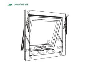 Hệ cửa sổ mở hất thuộc hệ nhôm 55 rãnh K là giải pháp tối ưu được thiết kế để mang lại sự thông thoáng, an toàn và thẩm mỹ cho không gian sống. Với khả năng mở hất ra ngoài, hệ cửa này đảm bảo lưu thông không khí tốt, đồng thời ngăn chặn nước mưa hắt vào nhà. Đây là lựa chọn lý tưởng cho các công trình nhà ở, văn phòng hoặc các không gian yêu cầu sự tiện nghi và hiện đại.