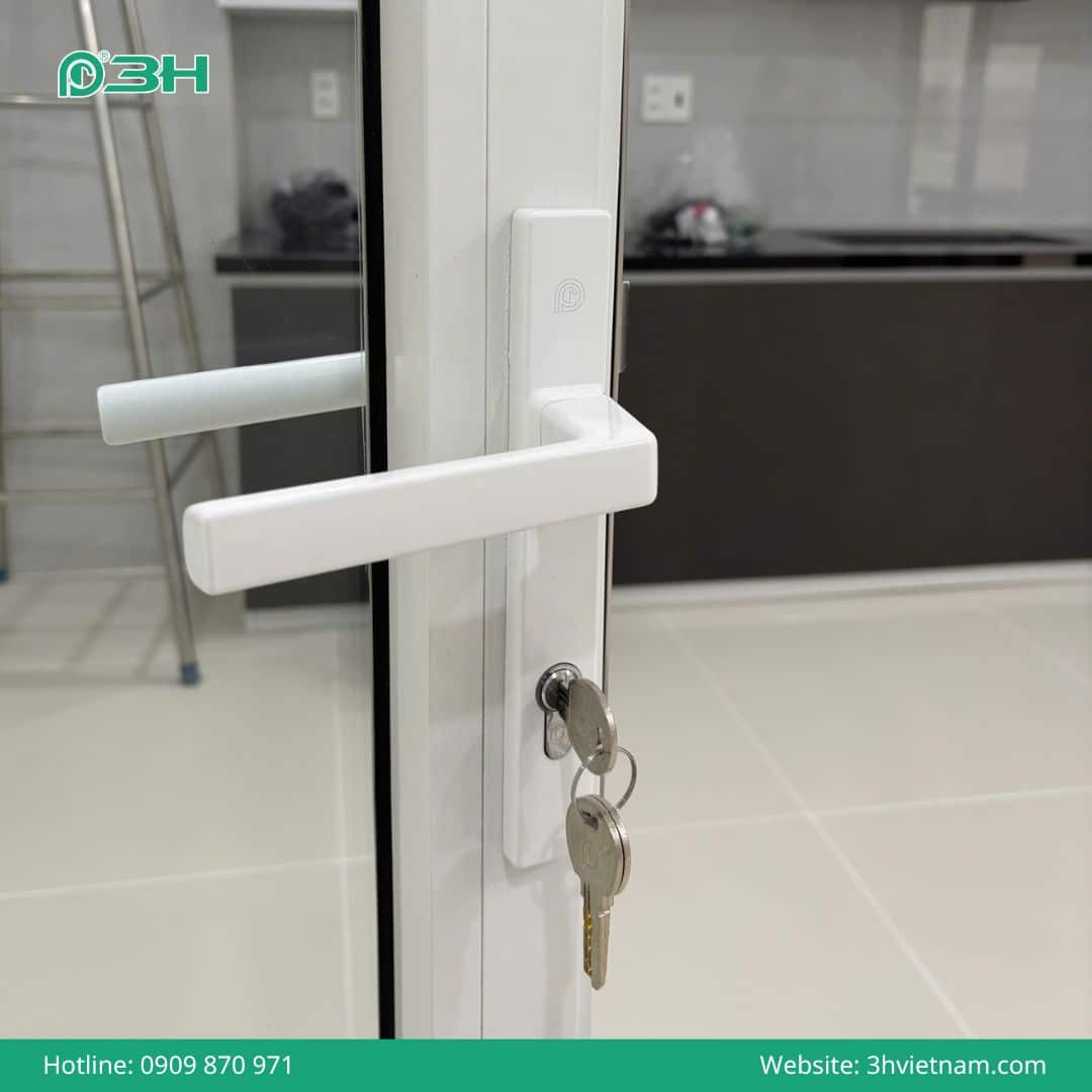 Tay nắm cửa nhôm kính cao cấp 3H